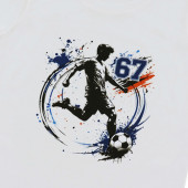 Детска тениска "Six seven" в екрю 3