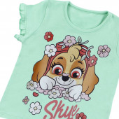 Детска тениска "Skye" в цвят мента 3