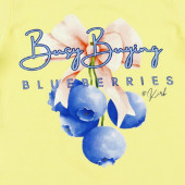 Детска тениска "Blueberries" в жълто 3
