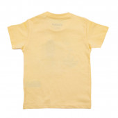 Детска памучна тениска в жълто 2