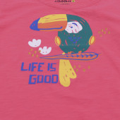 Детска тениска за момичета "Life is good" 3