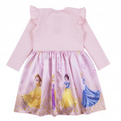 Детска трикотажна рокля с принцеси 2
