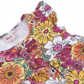 Лятна трикотажна рокля ''Флора'' в жълто 3