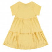 Лятна трикотажна рокля ''Жаклин'' в жълто 2
