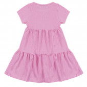 Лятна трикотажна рокля ''Жаклин'' в розово 2