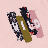 Леко ватирана блуза "Wild" в праскова 3