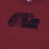 Детска ватирана блуза "Slam dunk" в бордо 3