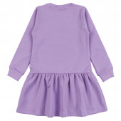 Детска ватирана рокля "Сладка прегръдка" в лилаво 2