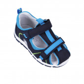 Леки анатомични сандали в синьо 2