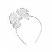 Детски чорапогащник 30 den с диадема в екрю 2