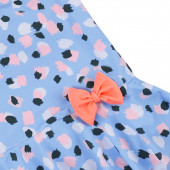 Детски цял бански с къдри и панделка 3