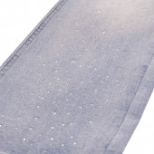 Детски прави дънки с камъчета 3