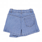 Дънкова пола-панталон с асиметричен дизайн 4