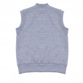 Детски елек ''Lets roll" в сив меланж 2