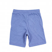 Детски къси панталони в син меланж 2