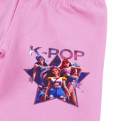 Детски клин "K-pop" в розово 3