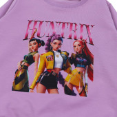 Детски комплект "K-pop" в лилаво и черно 4