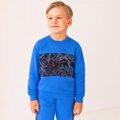 Детски плътен комплект "Colorful" в синьо 2