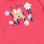 Детски комплект ''Be kind'' в корал и тъмносиньо 4