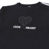 Детски комплект "Cute heart" в черно 4