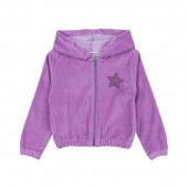 Детски плюшен комплект от 3 части "Stars" в лилаво 2