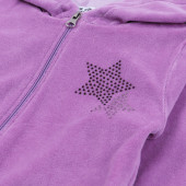 Детски плюшен комплект от 3 части "Stars" в лилаво 6