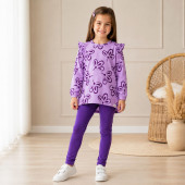 Детски комплект за момичета "Purple blossom" 2