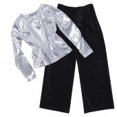 Детски комплект за момичета "Silver and black" 2