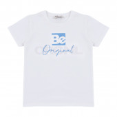 Летен комплект "Be original" в екрю и синьо 2