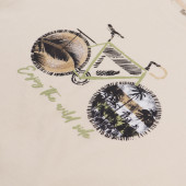 Детски летен комплект "Bike" в бежово 4