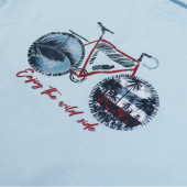 Детски летен комплект "Bike" в синьо 4