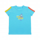 Детски летен комплект "Football" в синьо 2