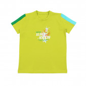 Детски летен комплект "Football" в цвят лайм 2