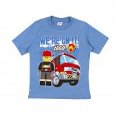 Детски летен комплект "Конструктор" в синьо 2