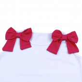 Детски летен комплект "Ribbon" в малина 4