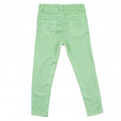 Детски панталон за момичета в зелено 2