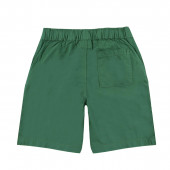 Къси панталони от фин памук в зелено 2