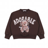 Леко ватиран комплект "Adorable" в шоколад 2