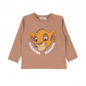 Детски плътен комплект "Hakuna matata" в цвят какао 3