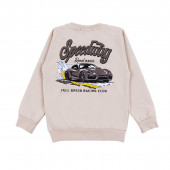 Детски плътен комплект "Speedway" в бежово 3