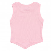 Детски потник със заострен силует в пудра 2