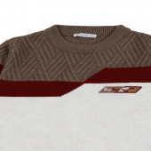 Детски пуловер за момчета "Tree colors" 3