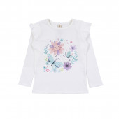 Детски рипсов комплект в екрю и розово 2