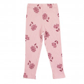 Детски рипсов клин с цветчета в розово 2