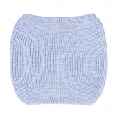 Детски шал-комин от плетиво в светлосиньо 2