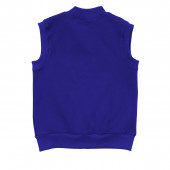 Детски ватиран елек с кученца в синьо 2