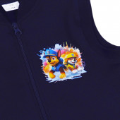 Детски ватиран елек с кученца в тъмносиньо 3