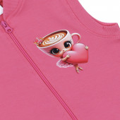 Детски ватиран елек "Sweet drink" в корал 3