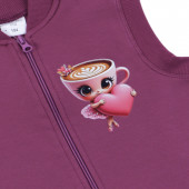 Детски ватиран елек "Sweet drink" във вишна 3