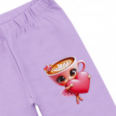 Детски ватиран клин "Sweet cappuccino" в лилаво 3